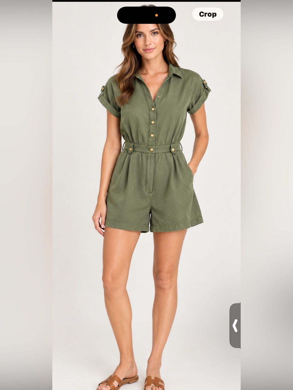 Caroll Paris Olive Green Utility Jumpsuit 🍃
Size 42 European (Women’s)